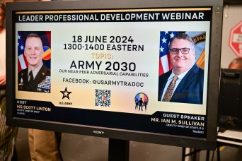 TRADOC LPD discusses the Army of 2030 and its near-peer adversaries