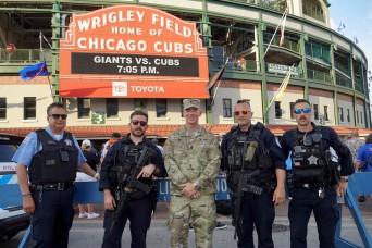 Pride and patriotism: Army Reserve officer recognized at Chicago Cubs game