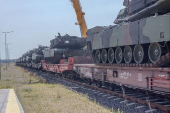 First batch of armored vehicles arrives at Powidz APS-2 worksite